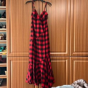 NWT Ralph Lauren Plaid Maxi Dress
